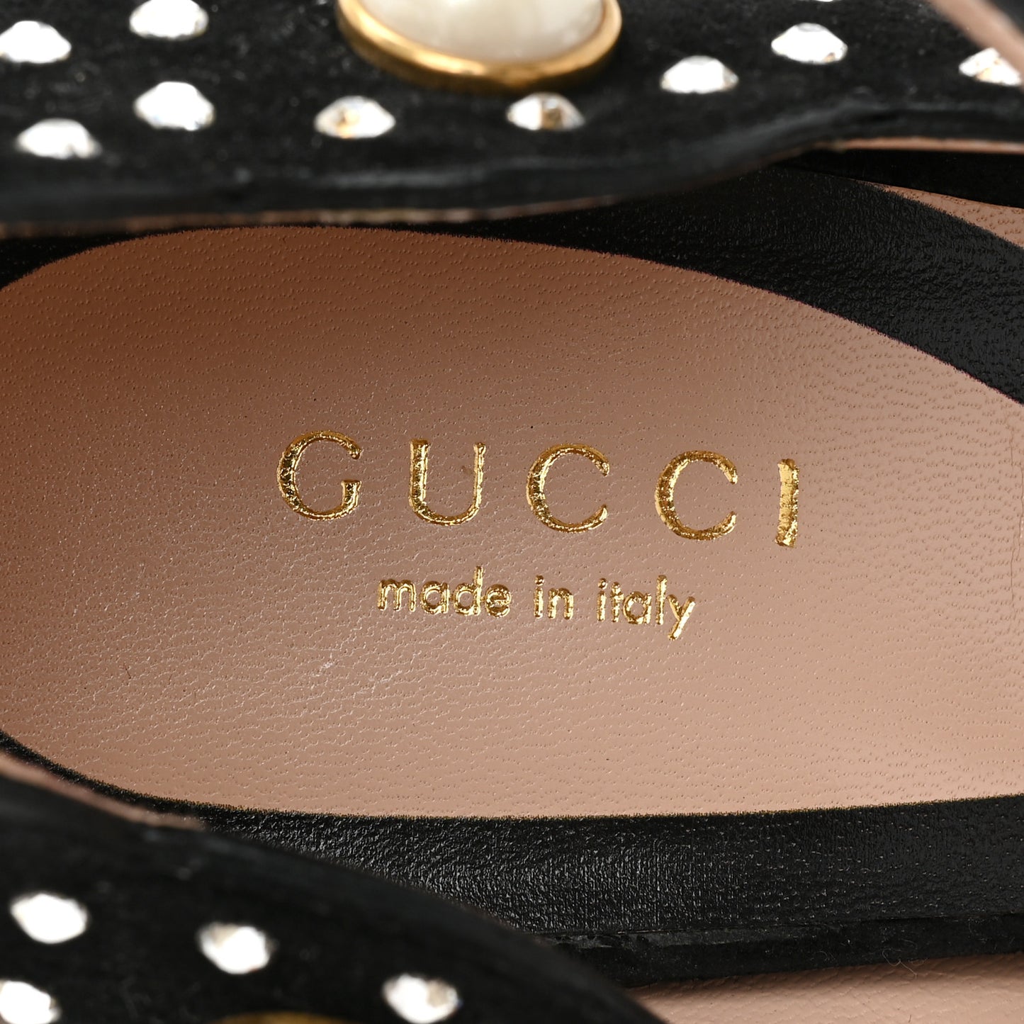 Suede Snakeskin Pearl Studded Ofelia Pumps 37 Black