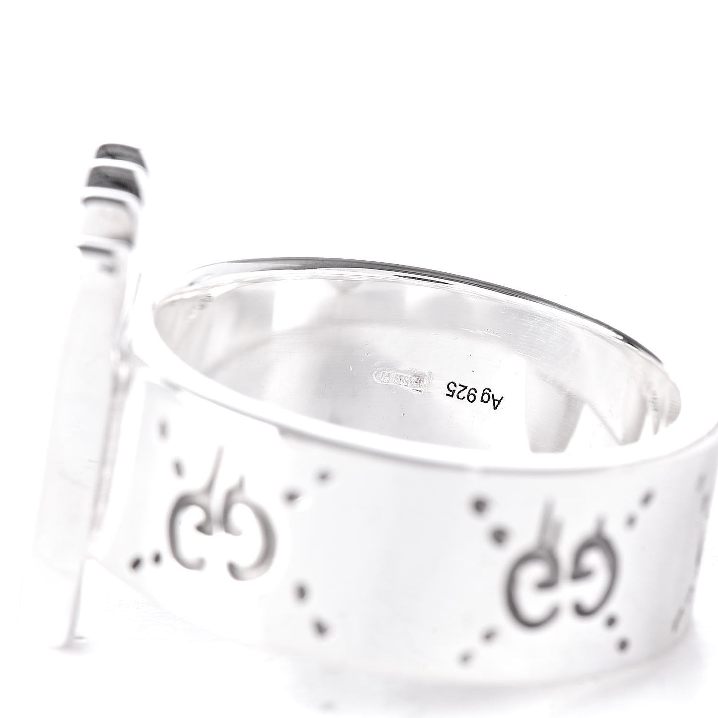 Sterling Silver GucciGhost Ring 62 10