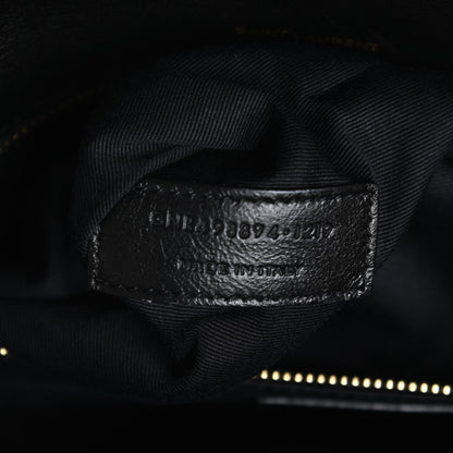 Saint Laurent Lambskin Matelasse Monogram Medium Niki Chain Satchel Black 7 of 15