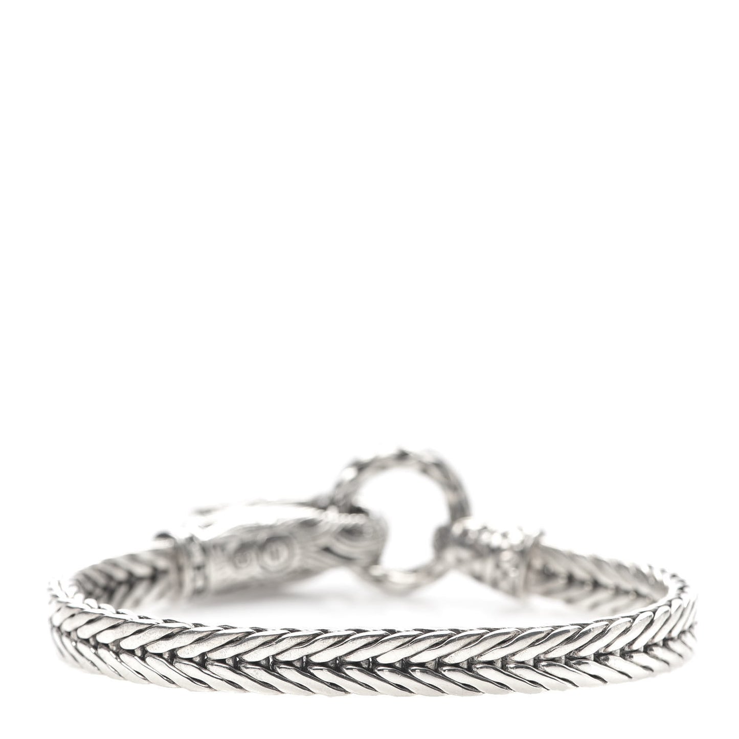 Sterling Silver Black Sapphire Legends Naga Station Bracelet