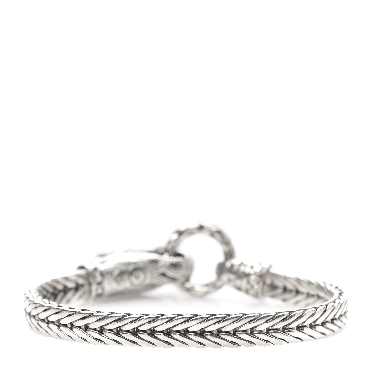 John Hardy Sterling Silver Black Sapphire Legends Naga Station Bracelet 3 of 5