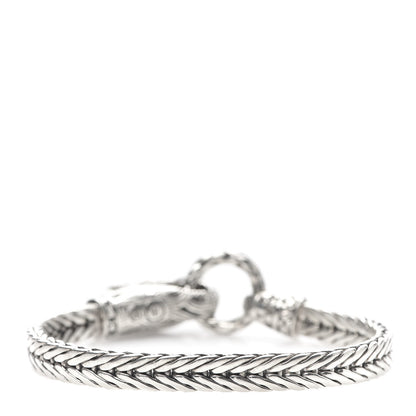 John Hardy Sterling Silver Black Sapphire Legends Naga Station Bracelet 3 of 5