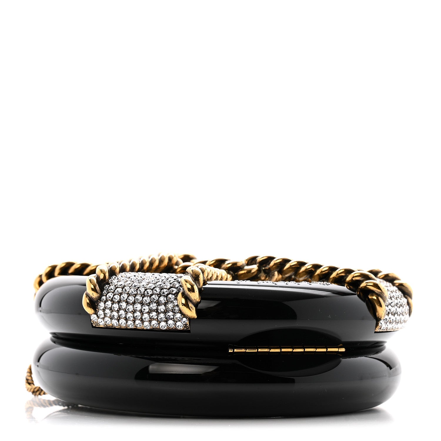 Chanel Resin Crystal Rescue Wheel Minaudière Black 4 of 12