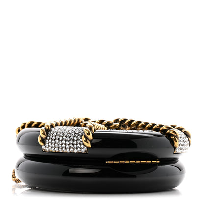 Chanel Resin Crystal Rescue Wheel Minaudière Black 4 of 12