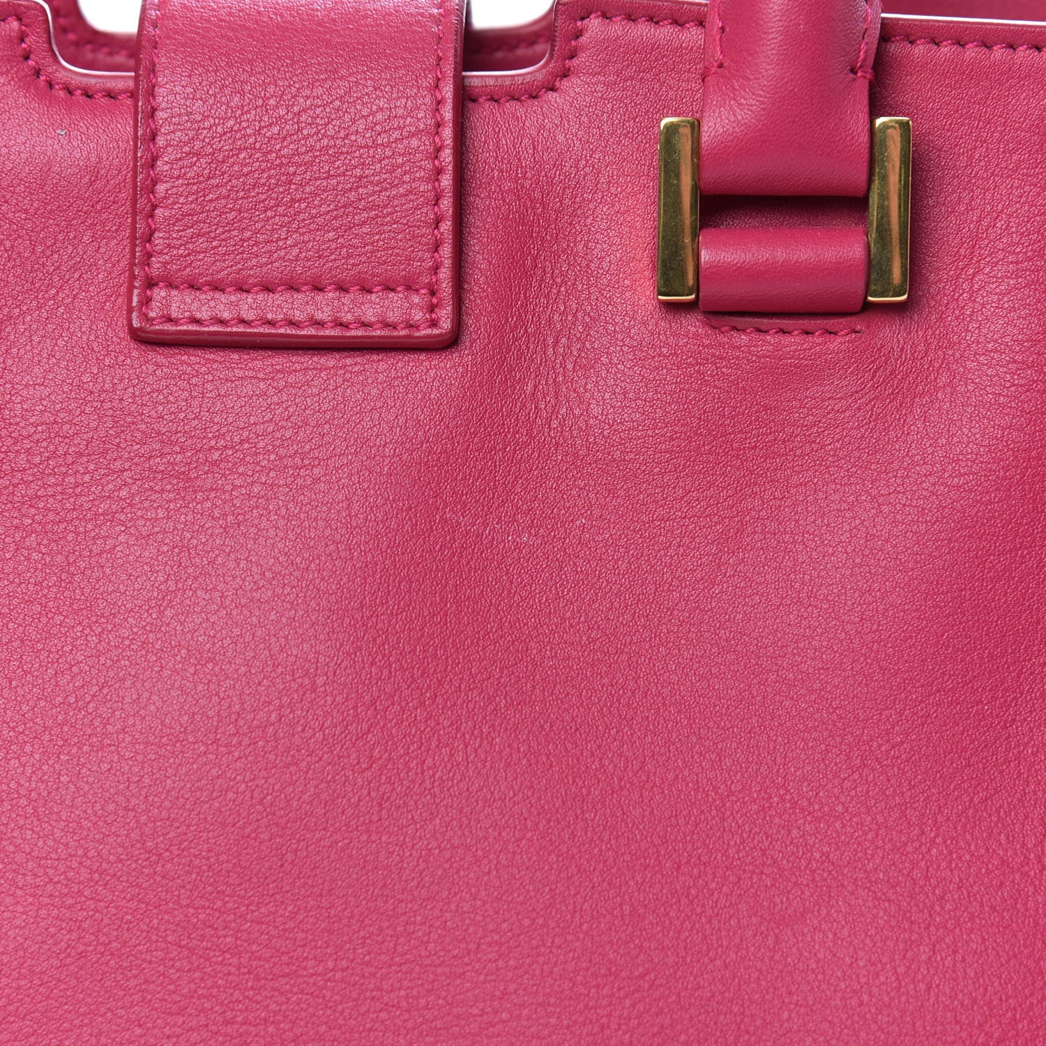 Saint Laurent Calfskin Small Classic Y Cabas Fuchsia 8 of 11