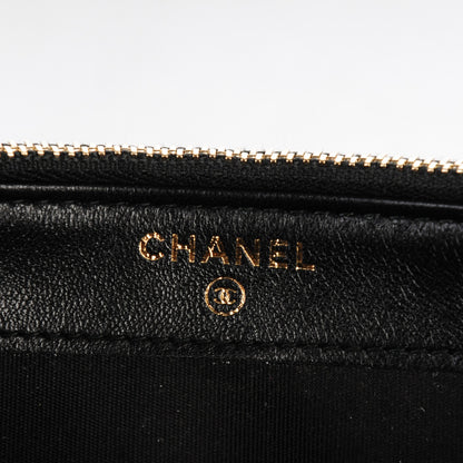 Chanel Lambskin Quilted Small Boy Clutch With Chain Black 6 of 8