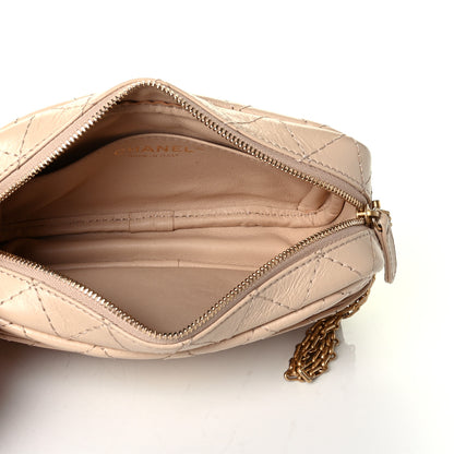 Chanel Aged Calfskin Quilted Mini Reissue Camera Case Beige Clair 4 of 5