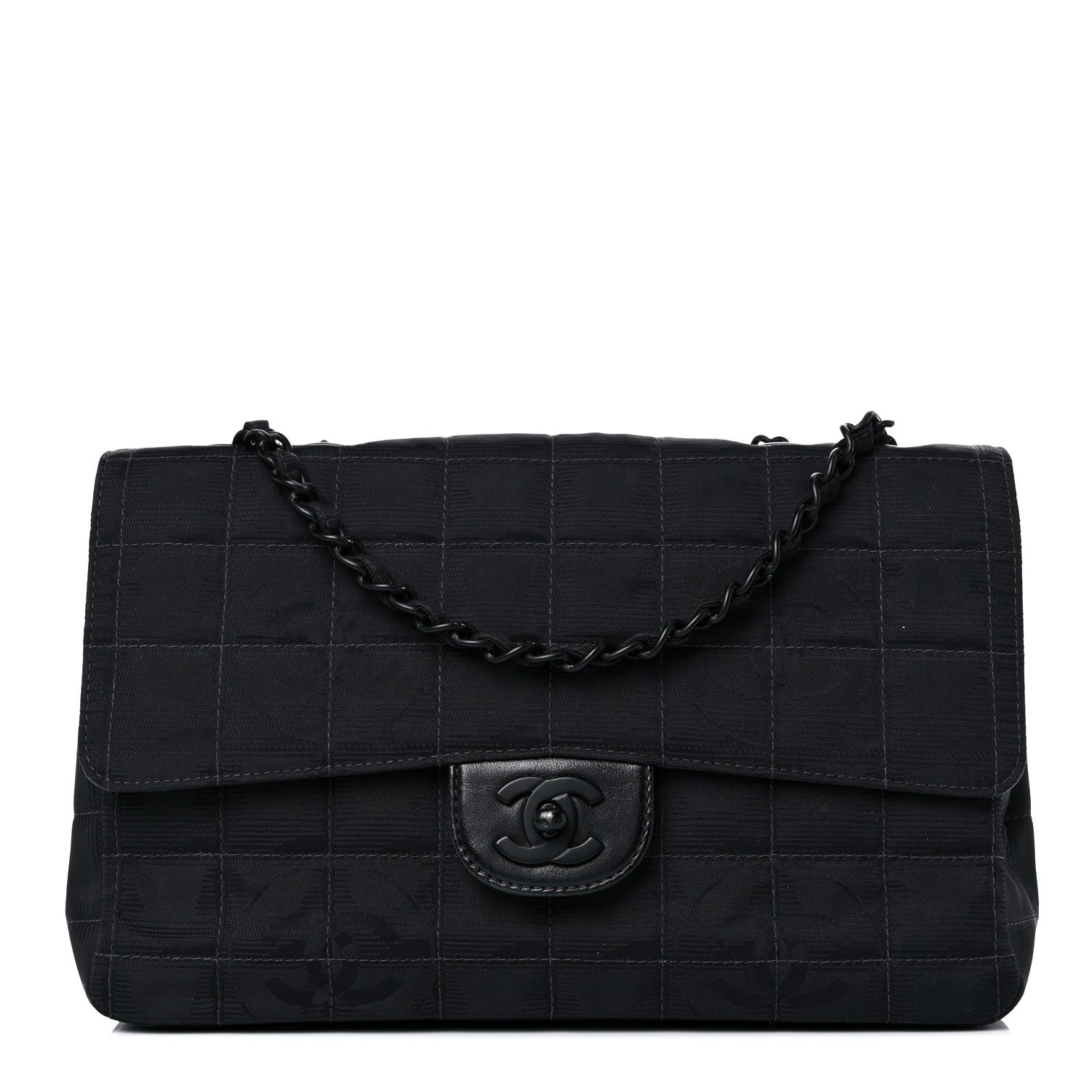 Chanel Nylon Medium Travel Flap Black 1 of 16