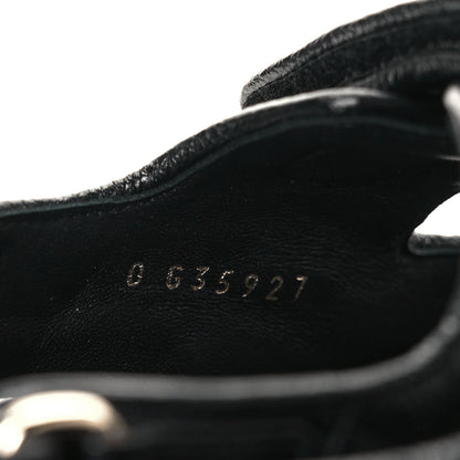 Chanel Grained Calfskin Velcro Dad Sandals 36 Black 23 of 24