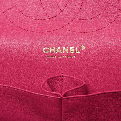 Chanel Lambskin Quilted Jumbo Double Flap Fuchsia 6 of 23