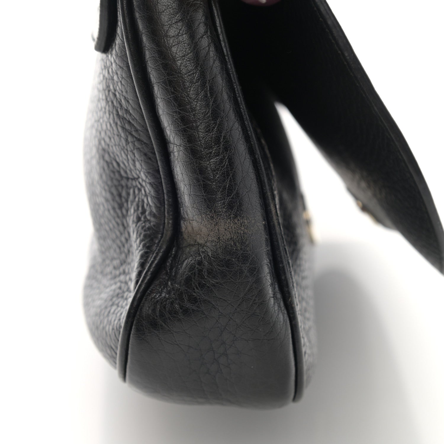 Gucci Pebbled Calfskin Medium Soho Flap Crossbody Black 17 of 18