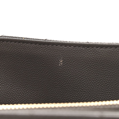 Saint Laurent Grain De Poudre Matelasse Chevron Monogram Shopping Bag Fog 13 of 15