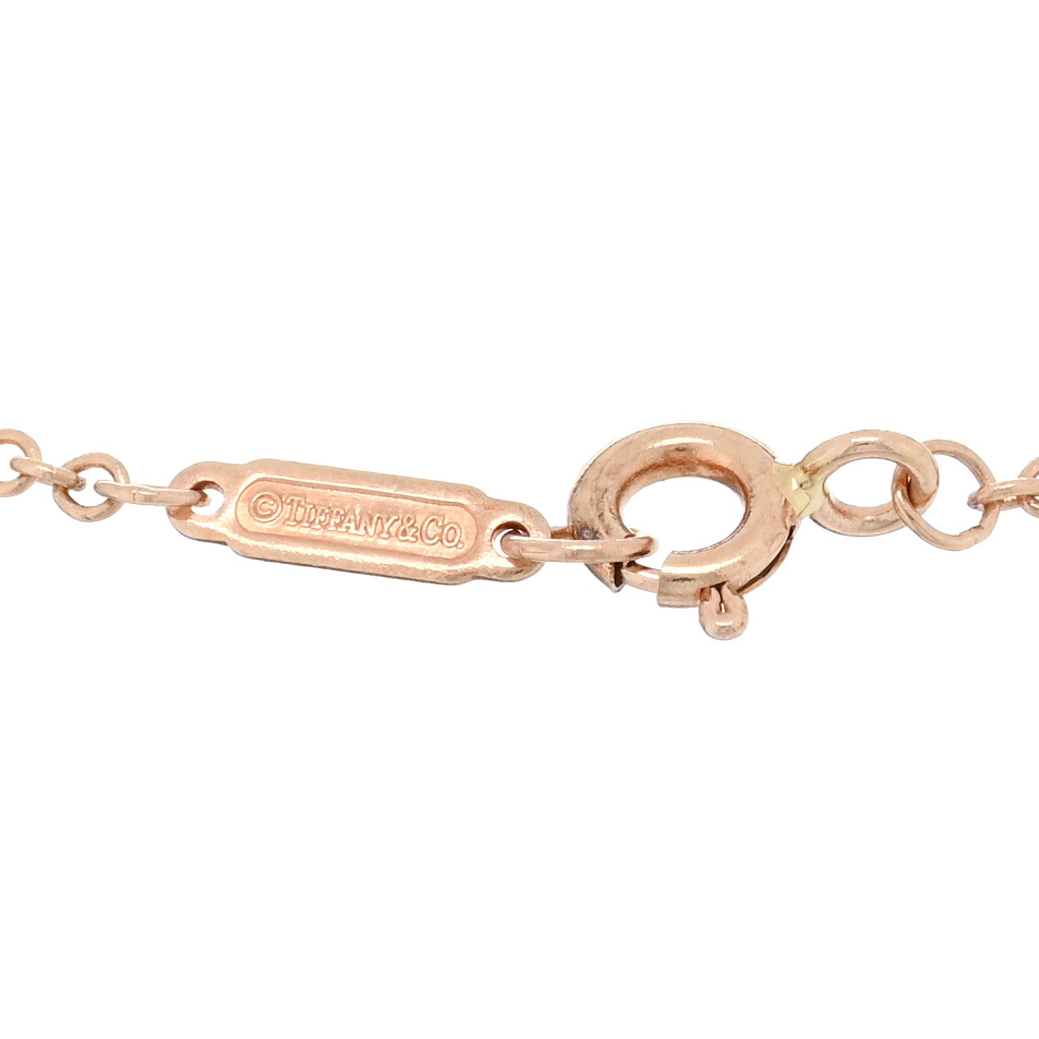 Tiffany 18K Rose Gold Diamond Atlas Bar Pierced Bracelet 3 of 3