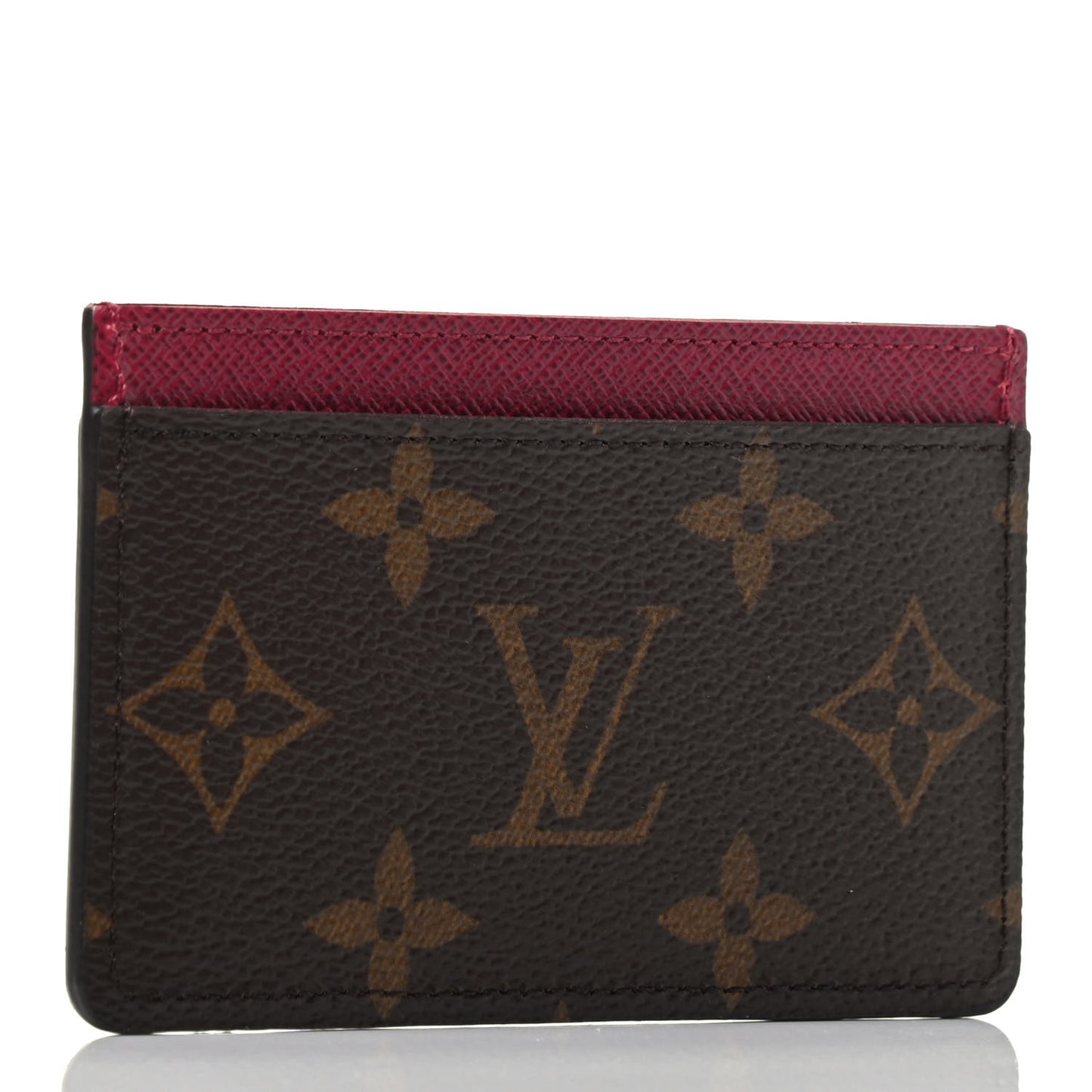 Monogram Card Holder Fuchsia