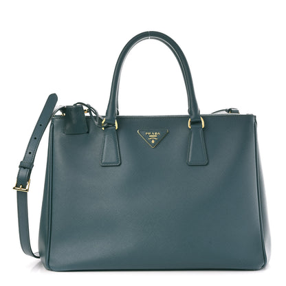 Prada Saffiano Lux Medium Galleria Double Zip Tote Ottanio 1 of 17