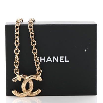 Chanel CC Pendant Chain Necklace Gold 7 of 7