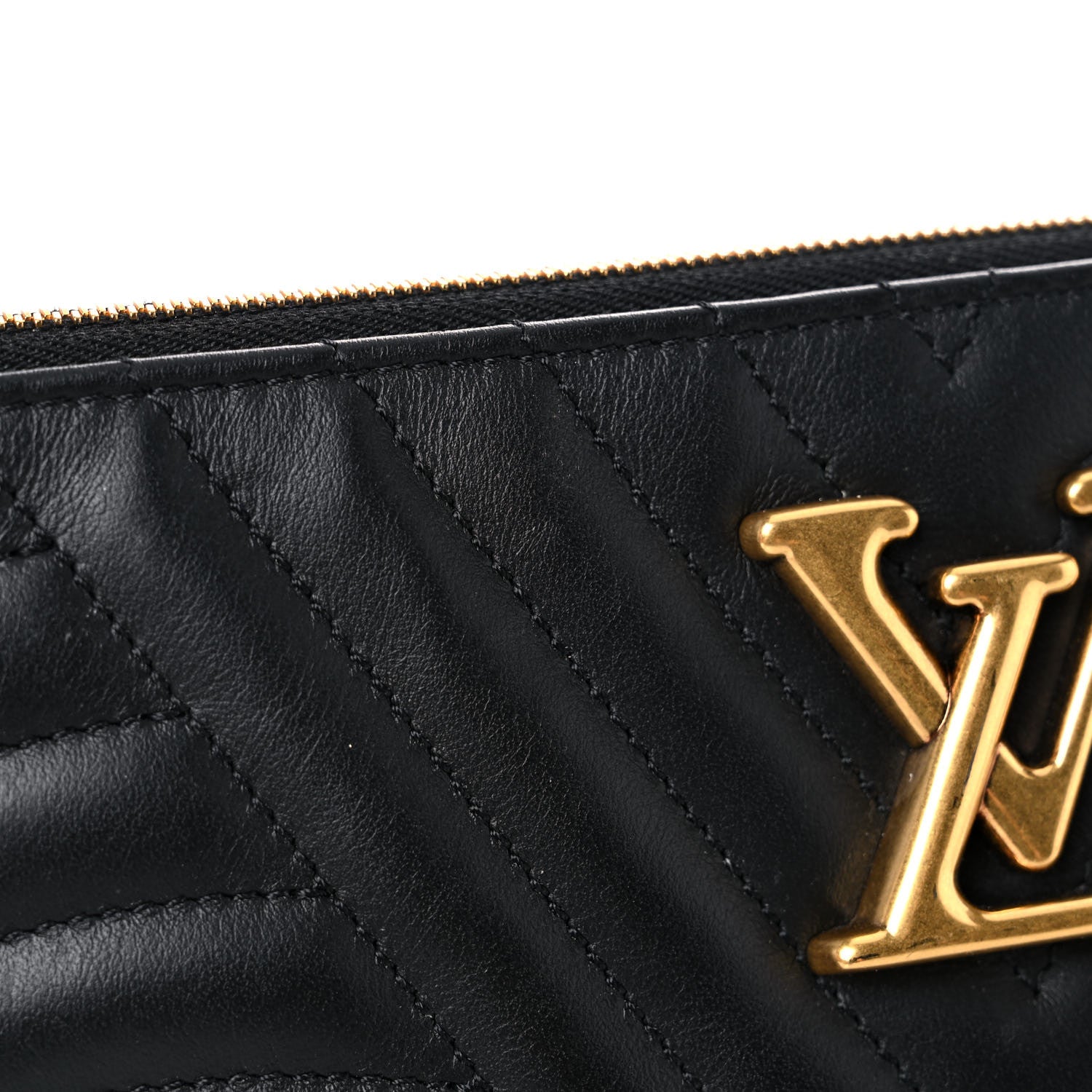 Louis Vuitton Calfskin New Wave Zipped Pochette Black 10 of 10