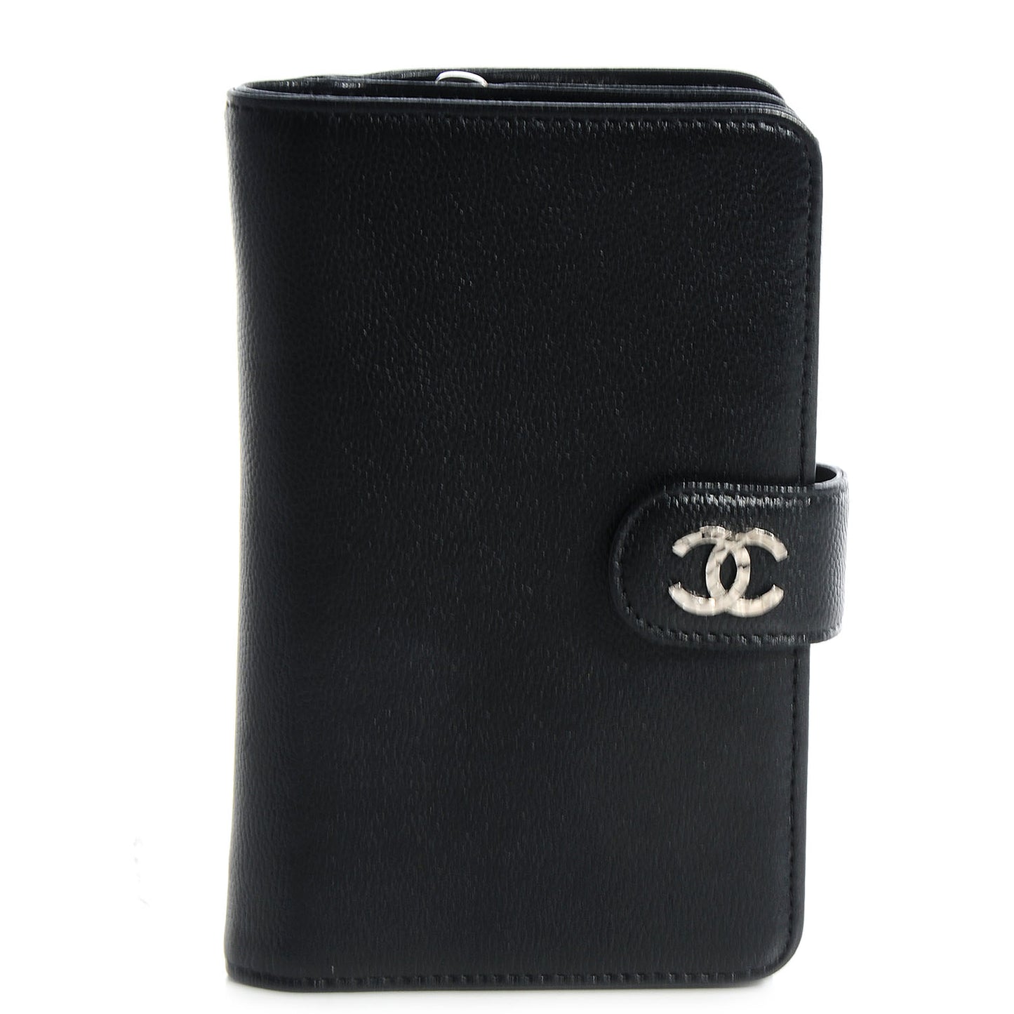Caviar Sevruga L-Zip Pocket Wallet Black