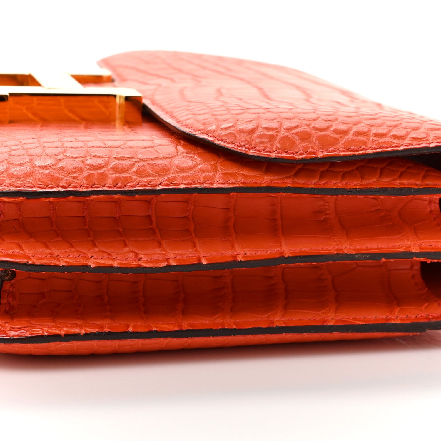 Hermes Matte Alligator Constance 18 Rouge Indien 13 of 14