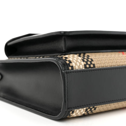 Burberry Calfskin Check Mini Pocket Bag Black 9 of 12