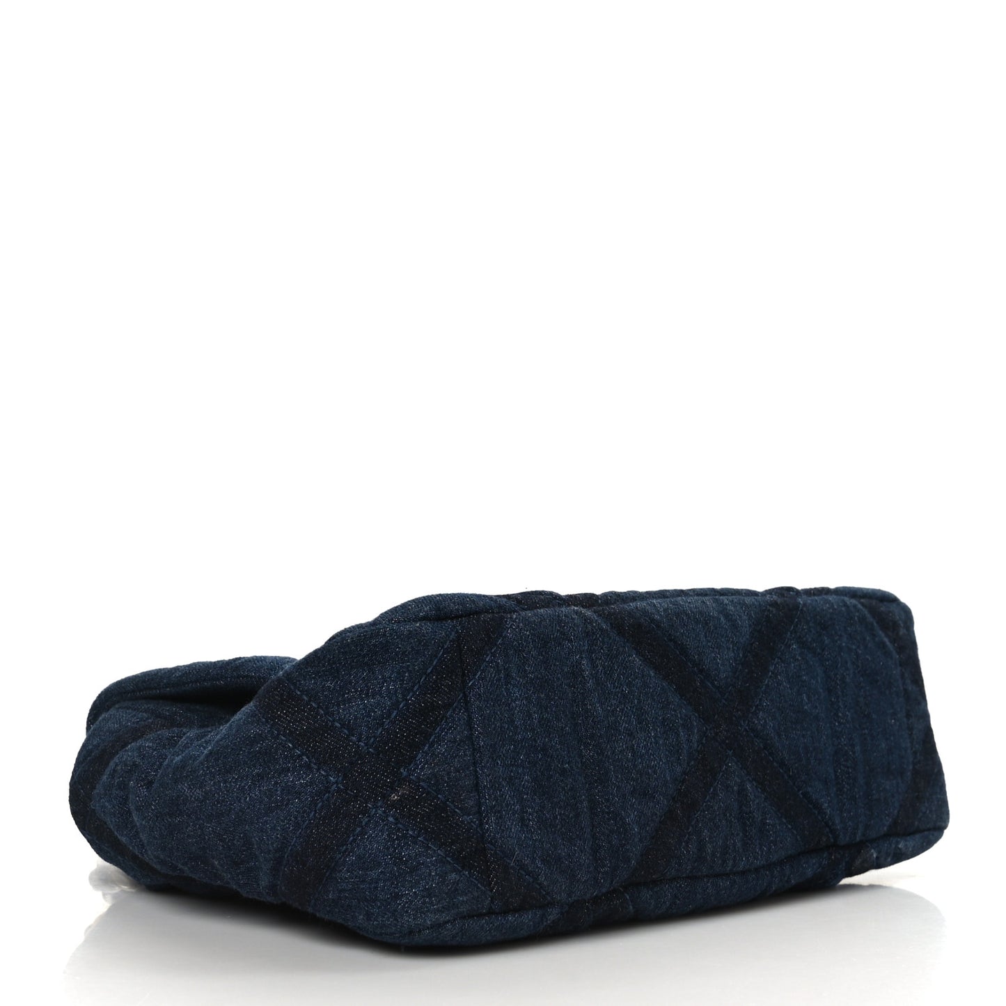 Denim Quilted Medium Chanel 19 Flap Blue