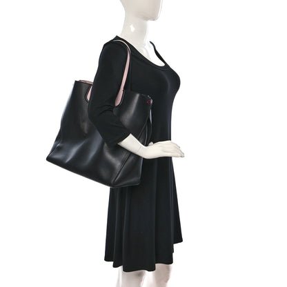 Christian Dior Calfskin Small Addict Shopping Tote Black Pink 2 of 11