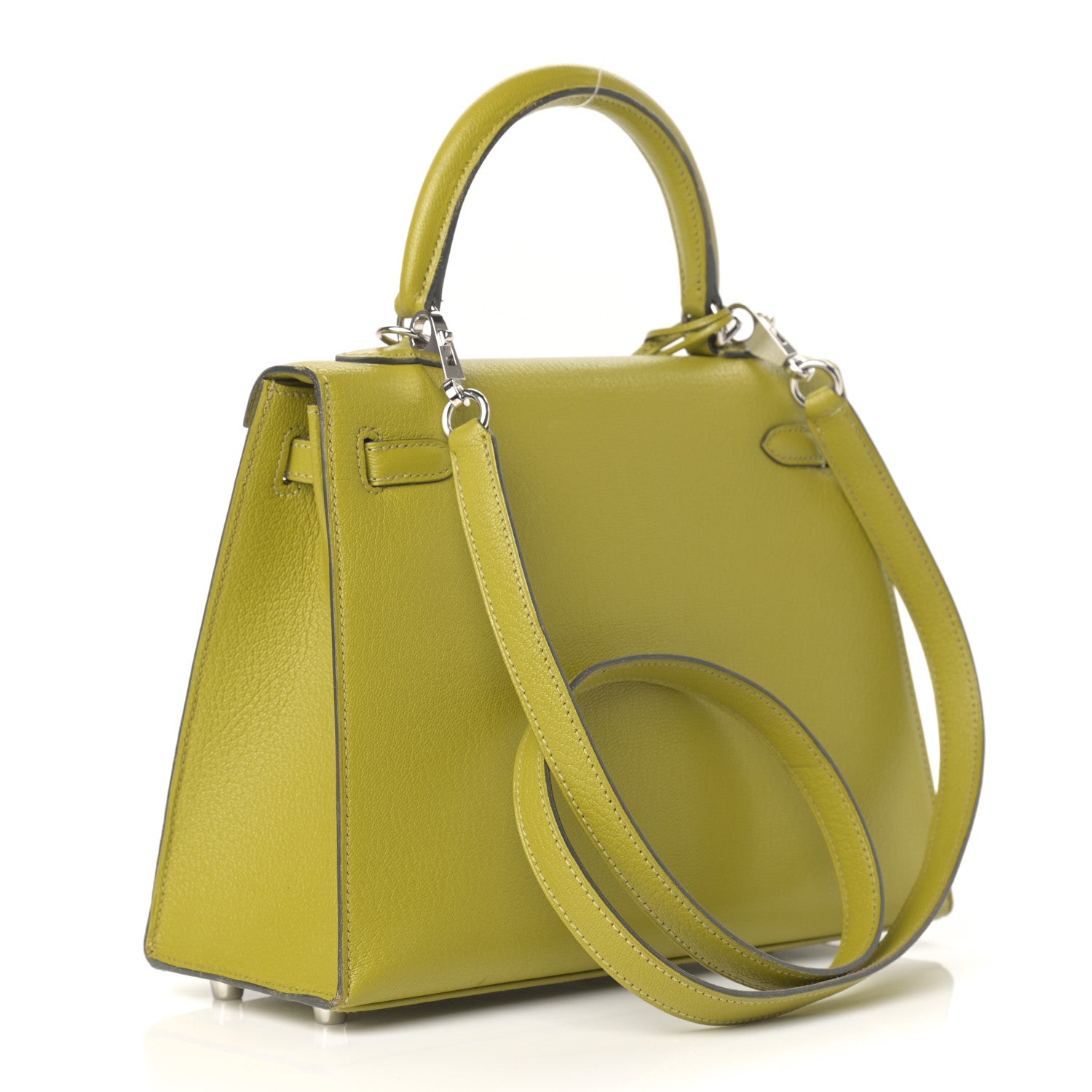 Hermes Chevre Mysore Kelly Sellier 25 Vert Anis 3 of 19