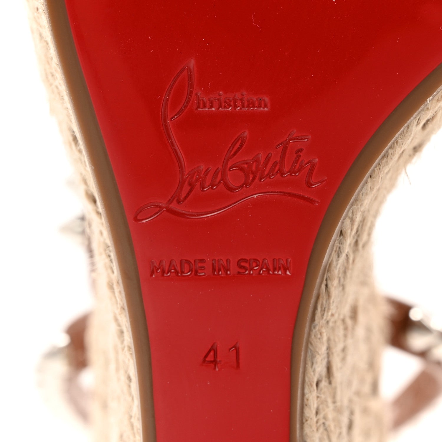 Christian Louboutin Calfskin Mafaldina 120 Wedge Sandals 41 Cuoio Natural 6 of 13