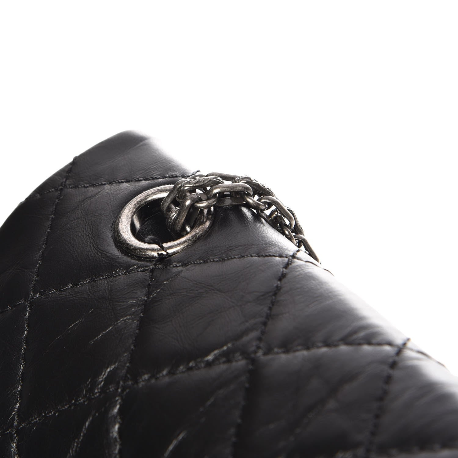 Chanel Aged Calfskin Quilted 2.55 Reissue 226 Flap Black 9 of 10