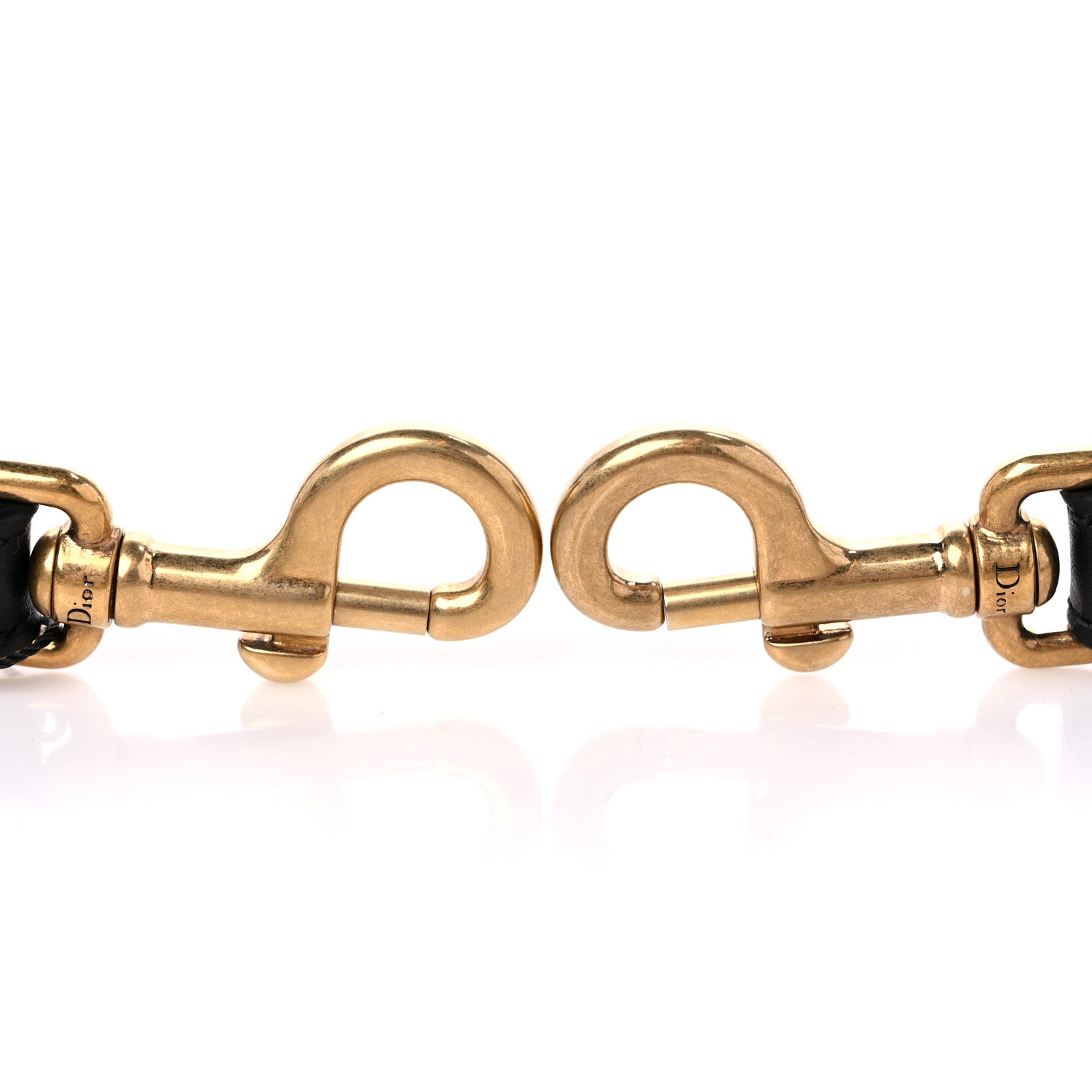 Christian Dior Canvas Embroidered Shoulder Strap Black 4 of 4