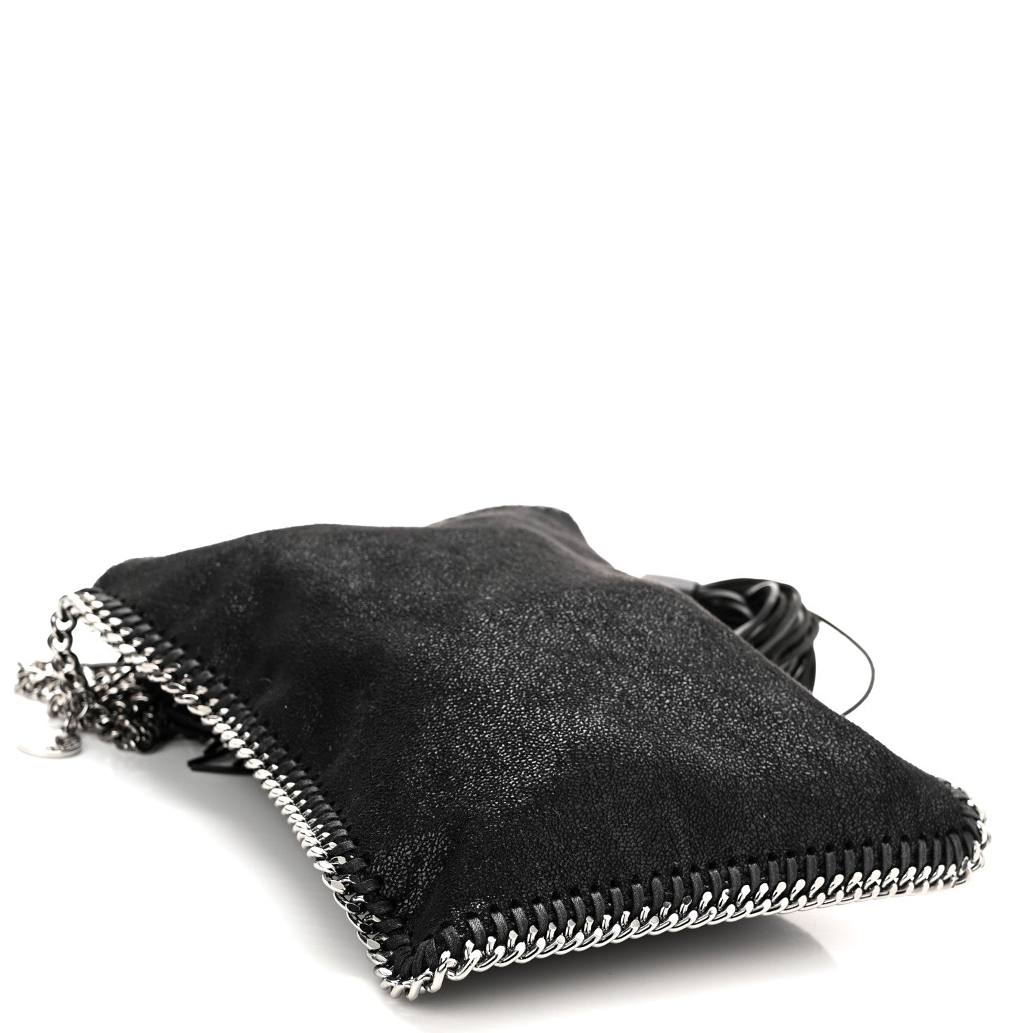 Stella McCartney Shaggy Deer Falabella Tassel Flat Crossbody Black 4 of 11