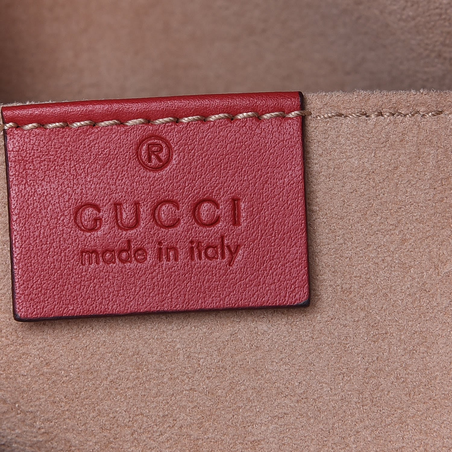 Gucci Calfskin Matelasse GG Marmont Dome Backpack Hibiscus Red 8 of 10