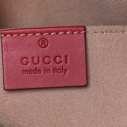 Gucci Calfskin Matelasse GG Marmont Dome Backpack Hibiscus Red 8 of 10