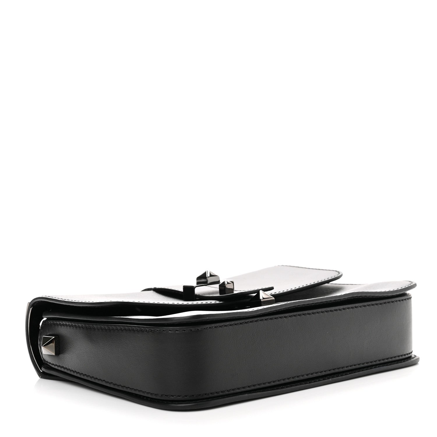 Valentino Garavani Vitello B-Rockstud Flap Black 4 of 11
