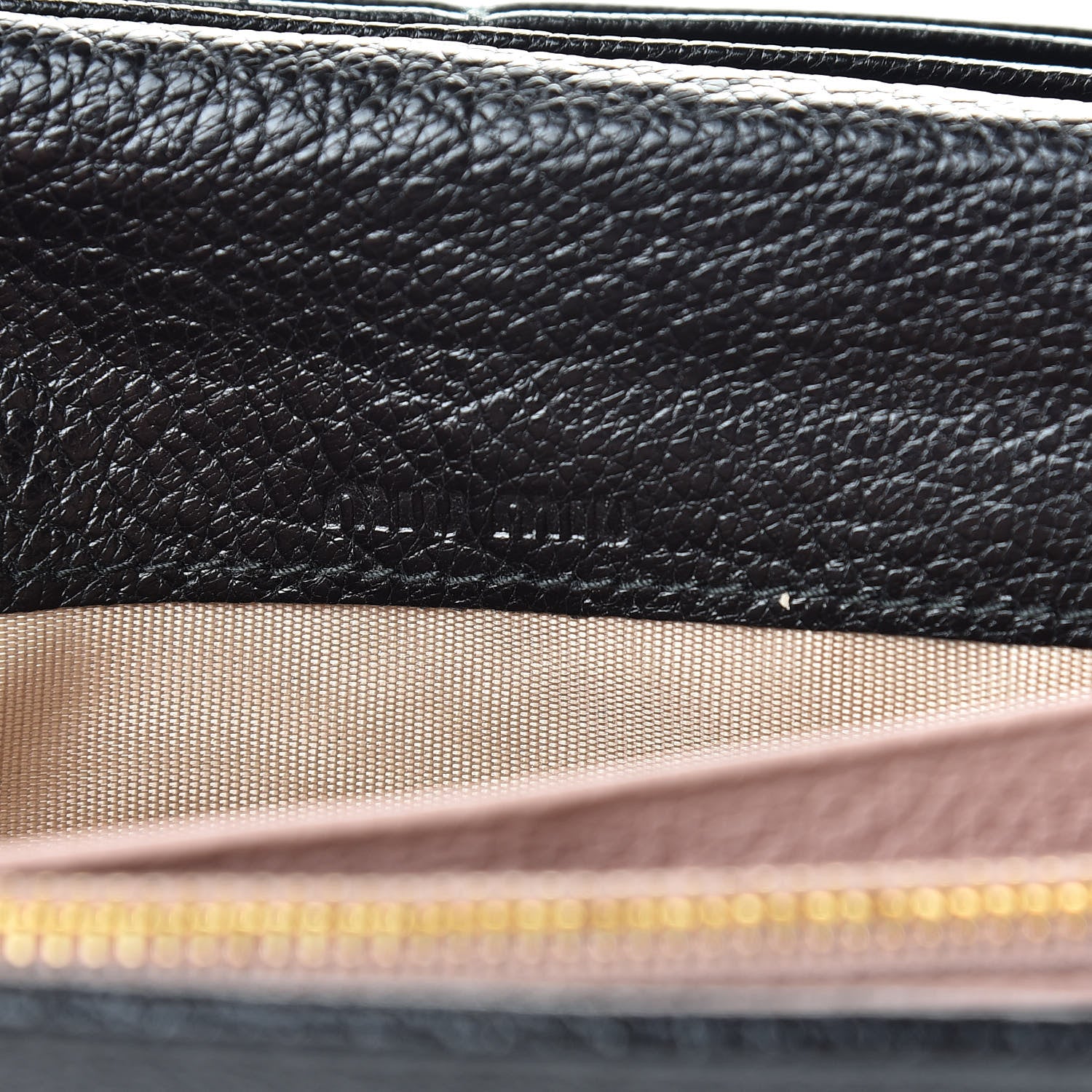 Miu Miu Goatskin Madras Flap Wallet Black 6 of 12