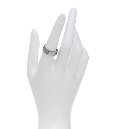 Cartier 18K White Gold 5.5mm LOVE Ring 55 7.25 2 of 7