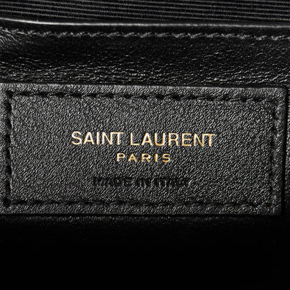 Saint Laurent Grain De Poudre Textured Mixed Matelasse Triquilt Medium Monogram Satchel New Nude 7 of 11