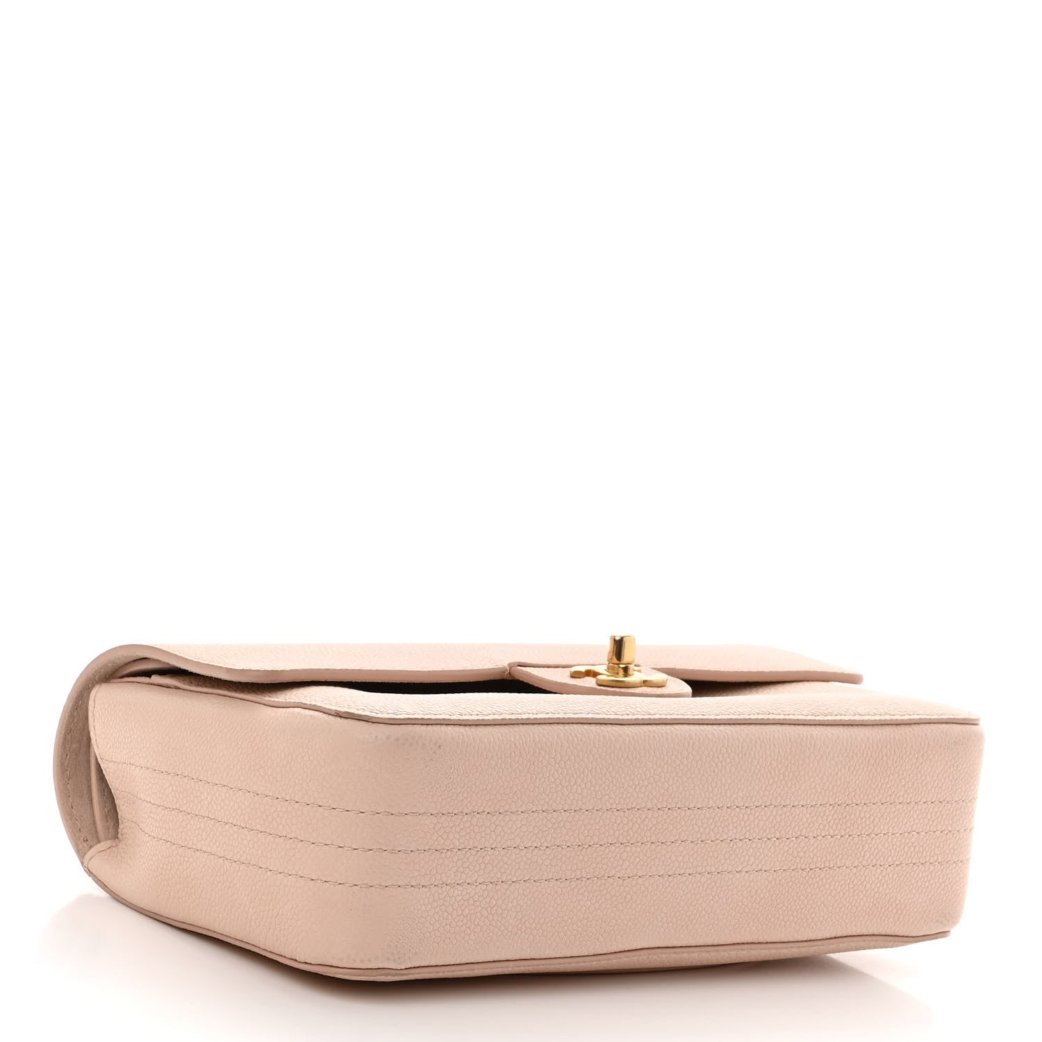 Chanel Grained Calfskin Medium Classic Pure Double Flap Nude 4 of 9