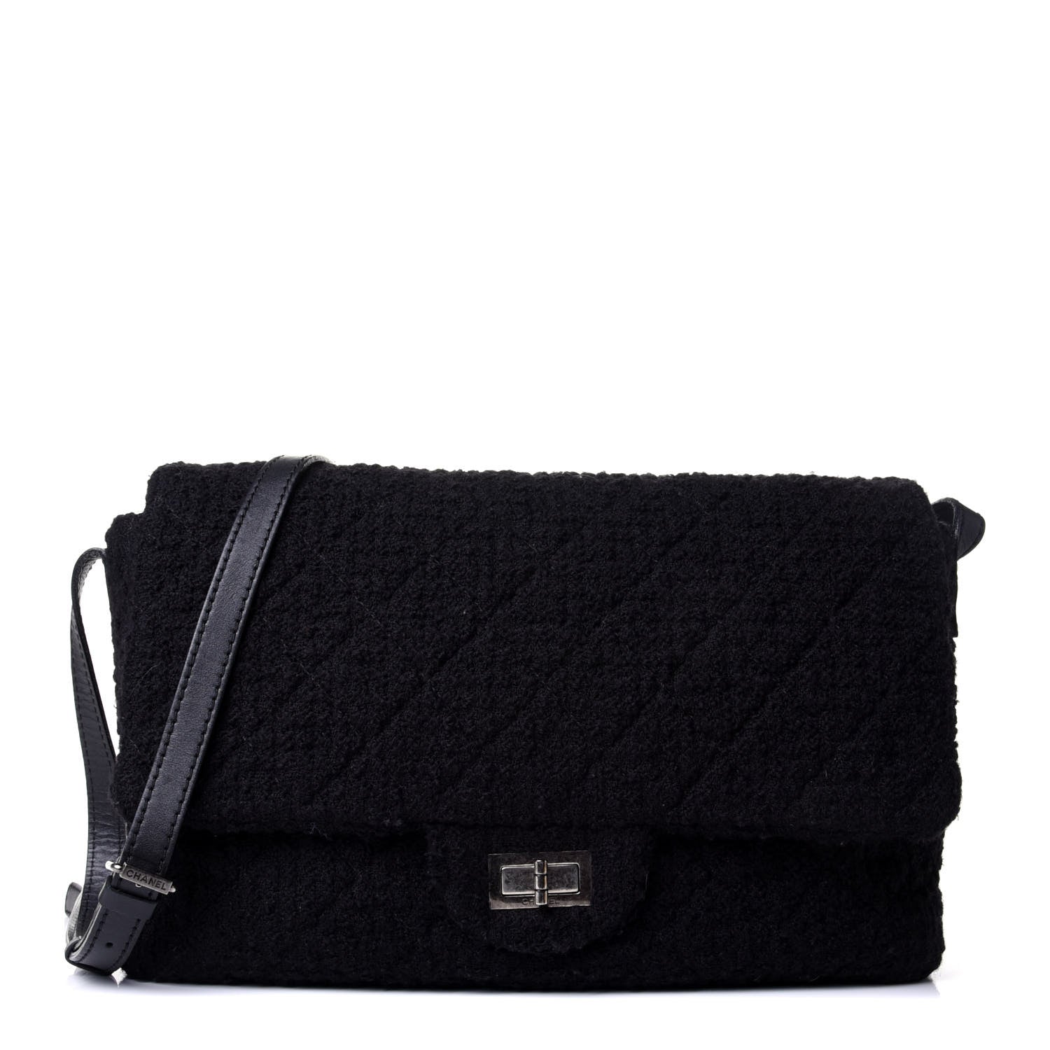 Chanel Tweed Easy 2.55 Reissue Flap Black 1 of 10