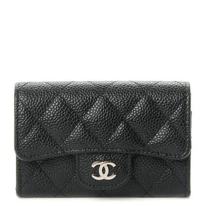 Chanel Caviar Quilted Flap Card Holder Black 1 of 9
