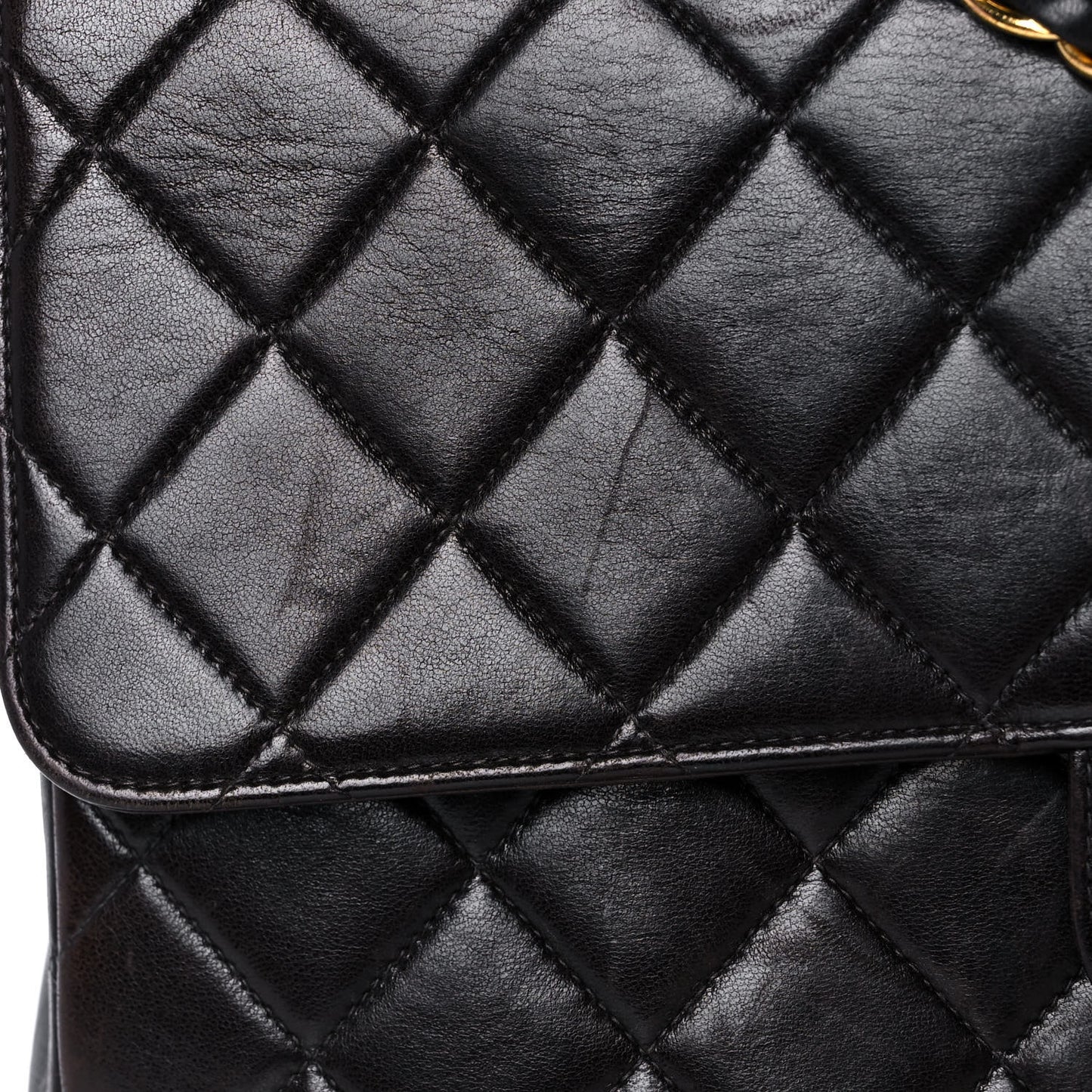 Lambskin Jumbo Single Flap Dark Brown