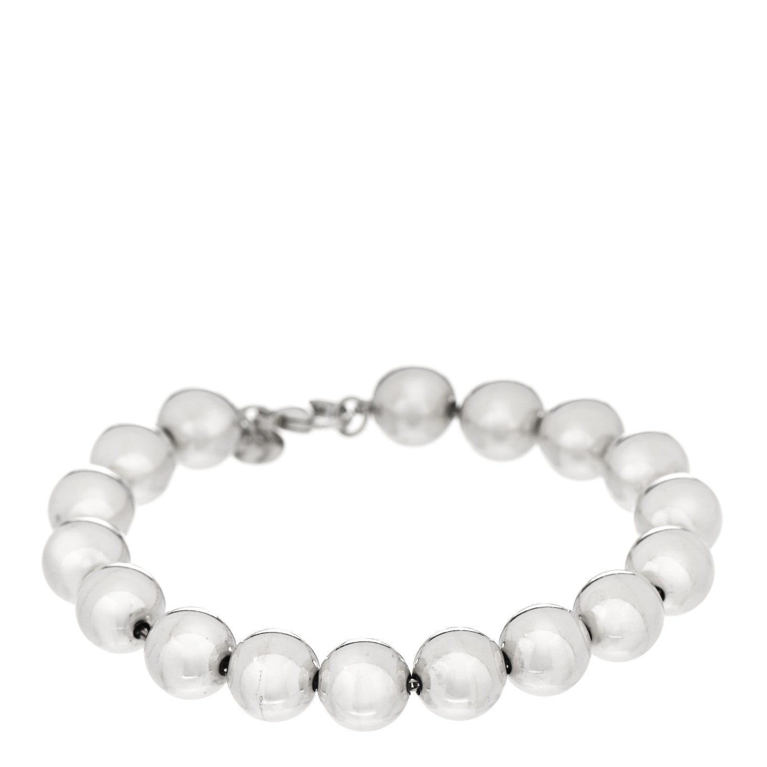 Tiffany Sterling Silver 10mm HardWear Ball Bracelet 1 of 4
