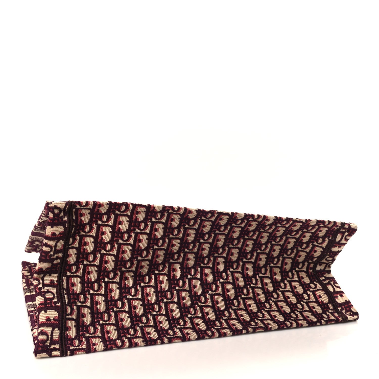 Christian Dior Oblique Large Book Tote Burgundy Multicolor 3 of 10