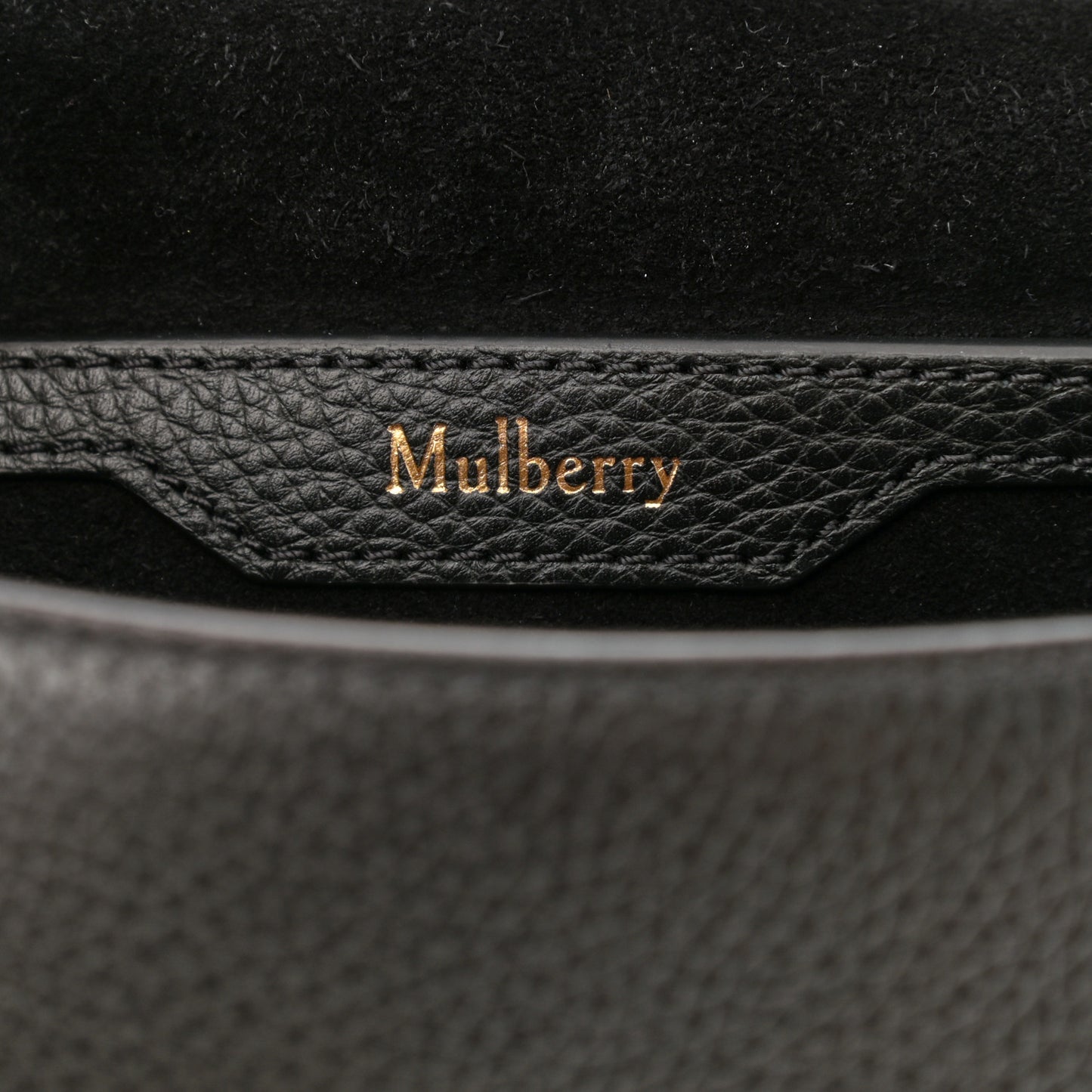 Small Classic Grain Calfskin Small Amberley Satchel Black