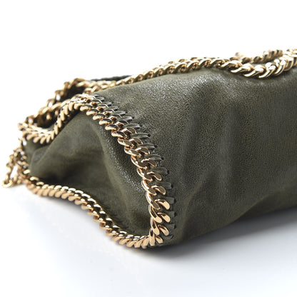 Stella McCartney Shaggy Deer Mini Falabella Fold Over Tote Olive 7 of 10