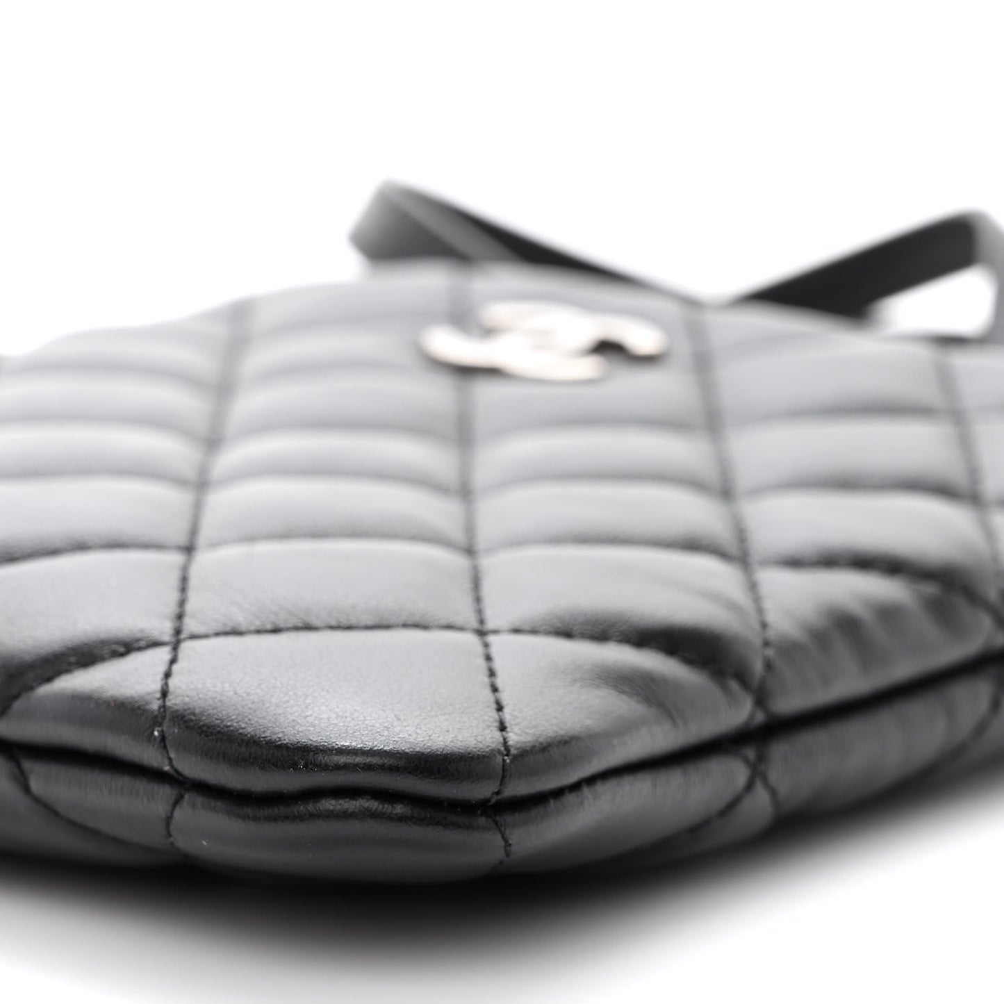 Lambskin Quilted Crossbody Bag Black