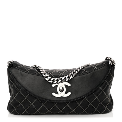 Chanel Lambskin Chain Stitch Clutch Black 1 of 12