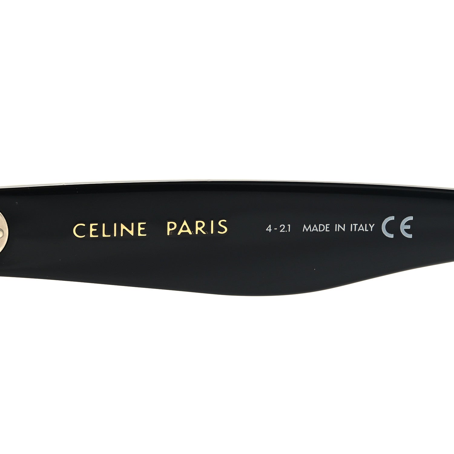 Celine Acetate Polarized Oversized Sunglasses CL4055IN Black 5 of 8
