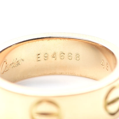 Cartier 18K Yellow Gold 5.5mm LOVE Ring 48 4.5 5 of 8