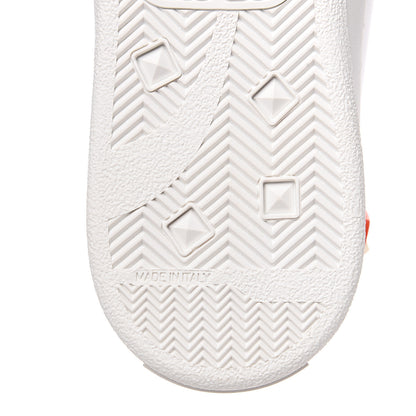 Valentino Garavani Calfskin Womens Backnet Sneakers 37 White Orange Fluo 7 of 10